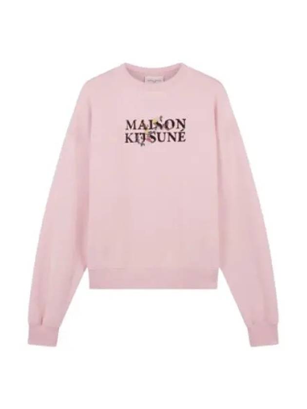 Flowers Comfort Sweatshirt Pink - MAISON KITSUNE - BALAAN 2