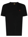 Men's Red Pony Embroidery Short Sleeve T-Shirt Black - POLO RALPH LAUREN - BALAAN 2