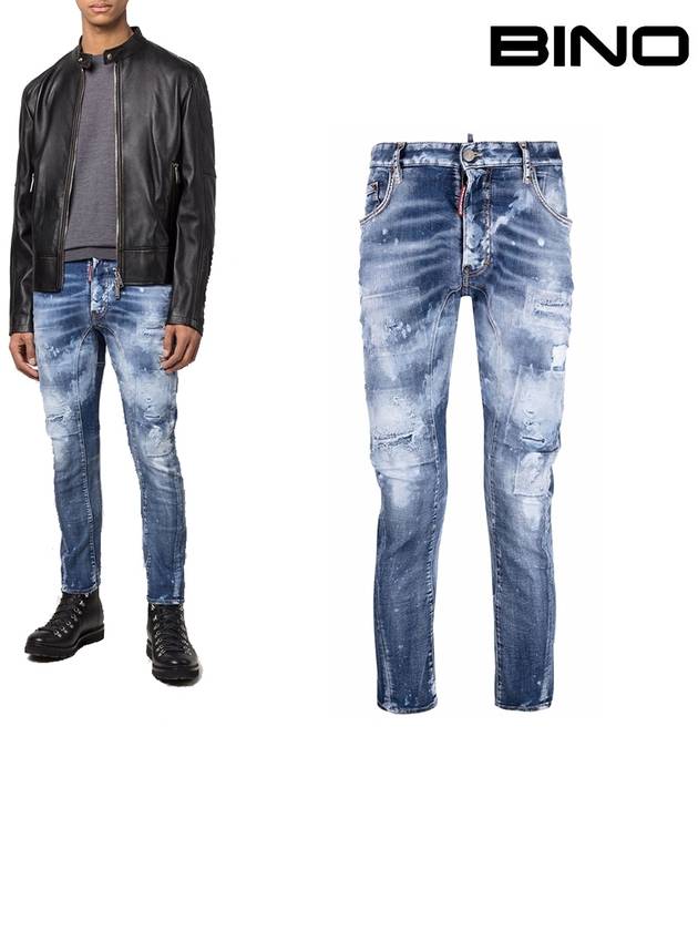 Tidy Biker Jeans Blue - DSQUARED2 - BALAAN 2