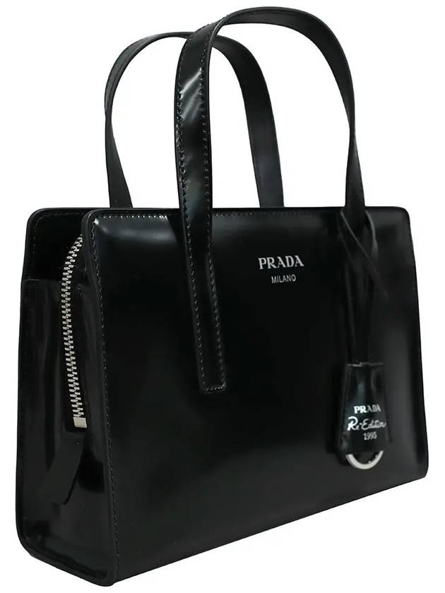 Re-Edition 1995 Brushed Leather Mini Handbag Black - PRADA - BALAAN.