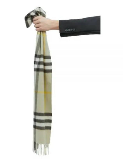 Check Cashmere Scarf Green - BURBERRY - BALAAN 2