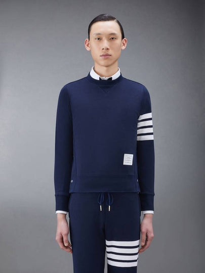 4 Bar Loopback Jersey Sweatshirt Navy - THOM BROWNE - BALAAN 2