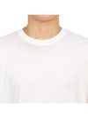 Embroidered Logo Lyocell Cotton Blend Jersey Long Sleeve T-Shirt White - TOM FORD - BALAAN 9