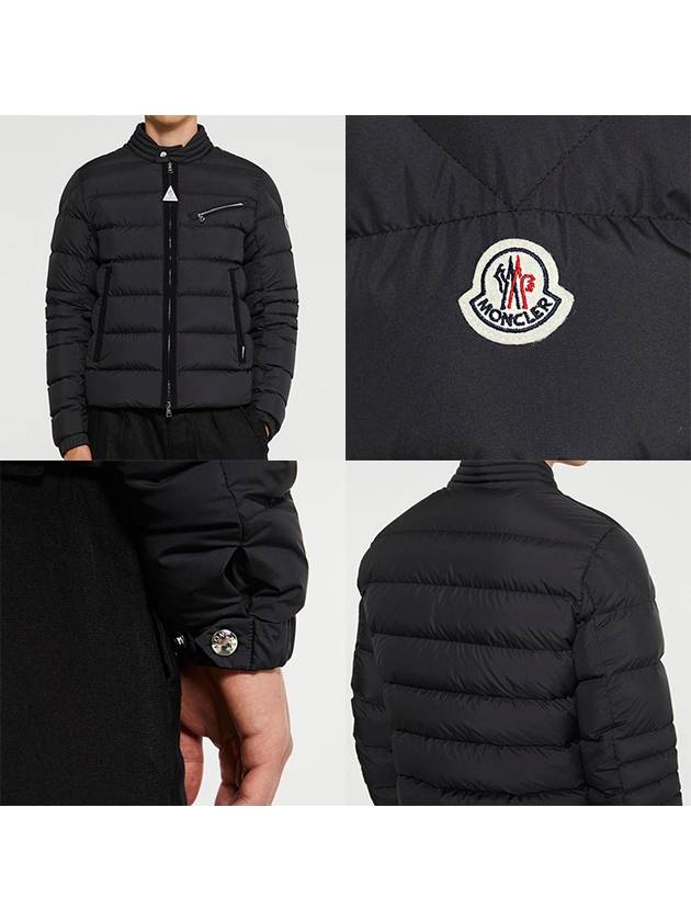 Men s SOULLET Short Down Jacket Black 1A00068 54A81 999 - MONCLER - BALAAN 8