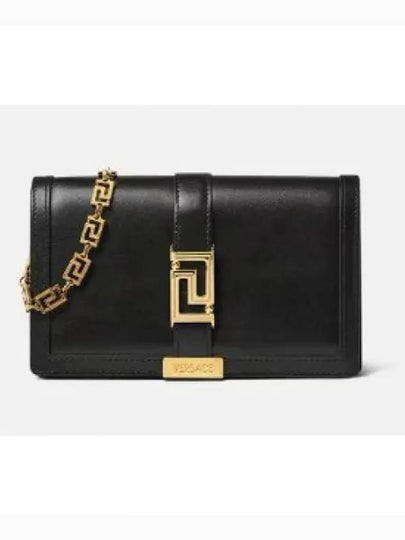 Greca goddess Gold Mini Calf Leather Shoulder Bag Black - VERSACE - BALAAN 2