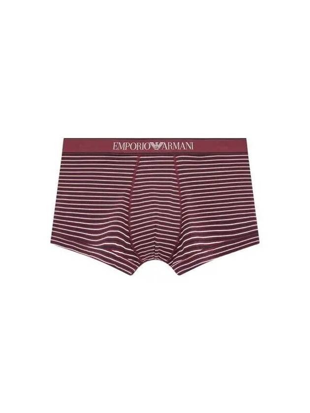 UNDERWEAR Men s Stripe Pattern Cotton Drawn Burgundy 270431 - EMPORIO ARMANI - BALAAN 1