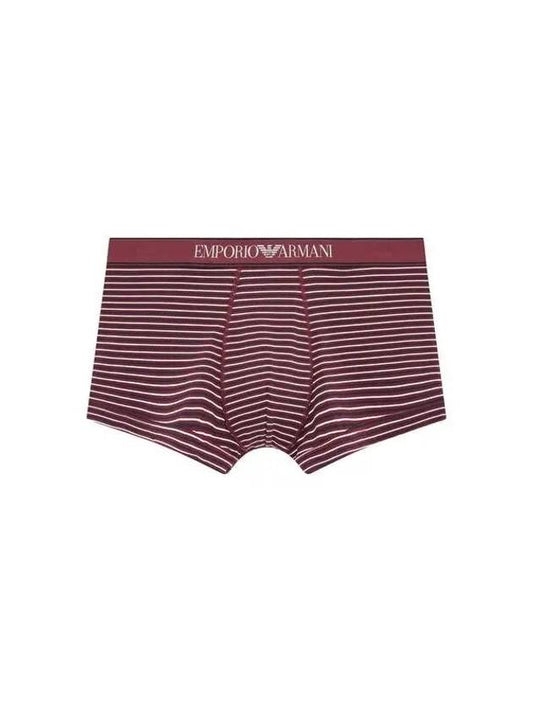 UNDERWEAR 8th Anniversary Last Armani 9 7 8 Men s Stripe Pattern Cotton Drawn Burgundy 270431 - EMPORIO ARMANI - BALAAN 1