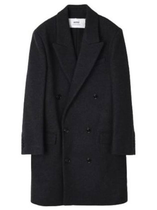 coat double breasted wool - AMI - BALAAN 1