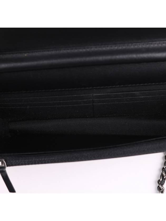 Black calfskin logo WOC cross bag - CHANEL - BALAAN 9