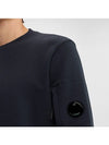 Diagonal Raised Fleece Sweatshirt Navy - CP COMPANY - BALAAN 3