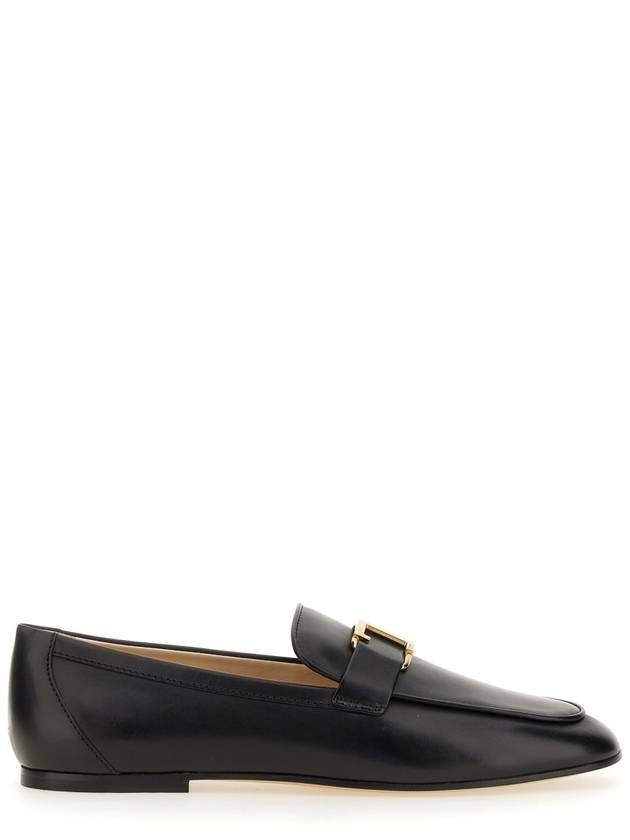 Tods T Timeless Leather Loafers Black - TOD'S - BALAAN 3