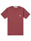 Fox Head Patch Classic Short Sleeve T-Shirt Red - MAISON KITSUNE - BALAAN 2