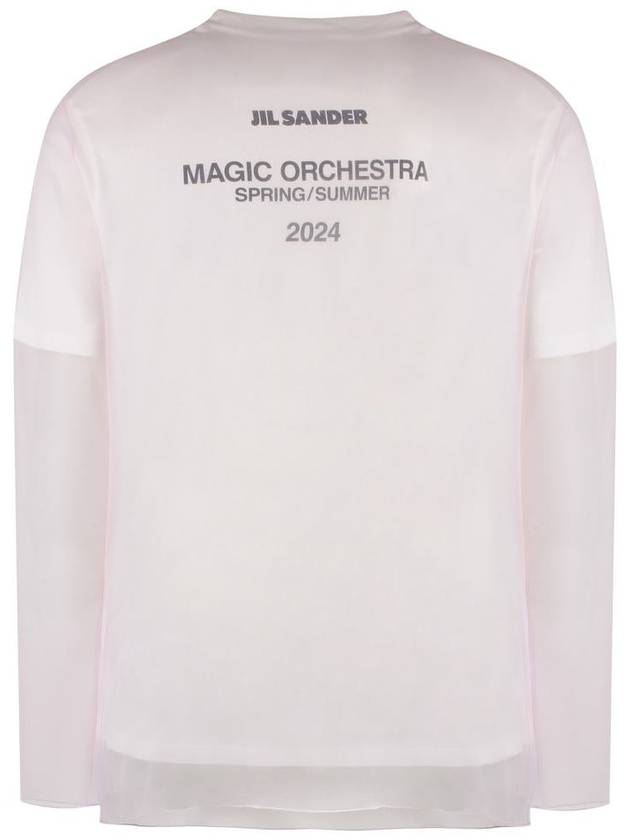 Long Sleeve T-Shirt J22FV0111JTN325 668 PINK - JIL SANDER - BALAAN 3