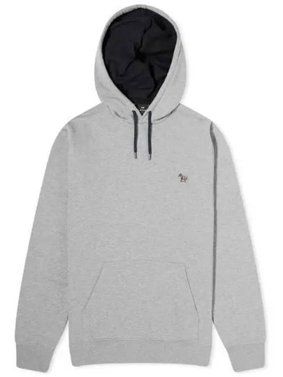 Zebra Patch Cotton Hoodie Grey - PAUL SMITH - BALAAN 2