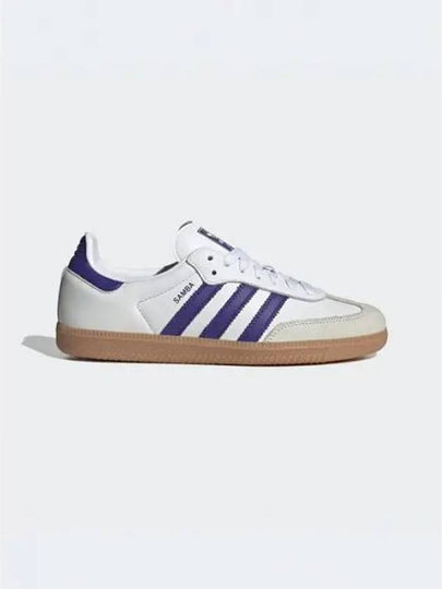 Samba OG Leather Low Top Sneakers Purple Cloud White - ADIDAS - BALAAN 2