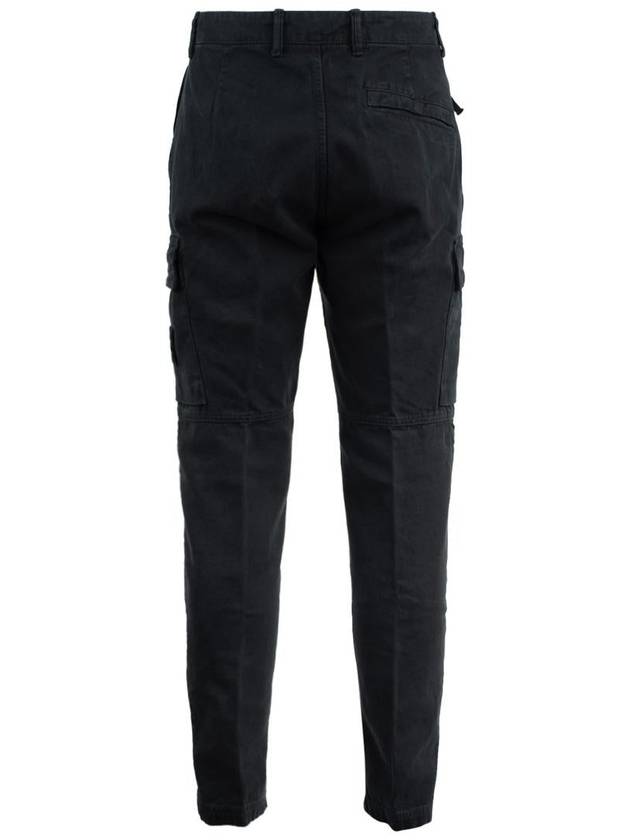 Compass Badge Cargo Straight Pants Black - STONE ISLAND - BALAAN 3