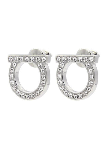 Ferragamo Ripper Gancini Crystal Women s Earrings 76 0122 002 0696574 044 - SALVATORE FERRAGAMO - BALAAN 1