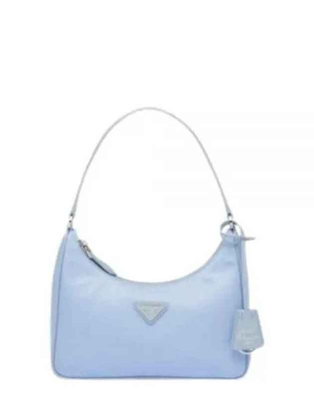 Re-Edition Saffiano Leather Mini Bag Light Blue - PRADA - BALAAN 2