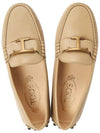 T Logo Driving Shoes Beige - TOD'S - BALAAN 3