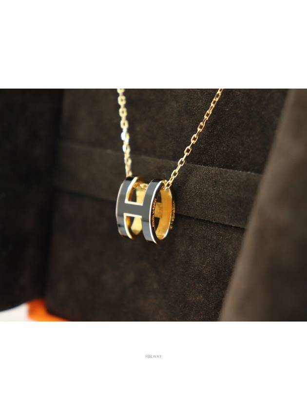 Really clean 97 out of 100 Pop Ache Necklace Gold Black - HERMES - BALAAN 2