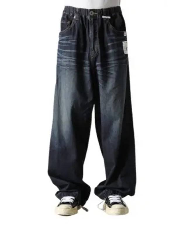 J13PT123 INDIGO light denim wide pants - MIHARA YASUHIRO - BALAAN 1