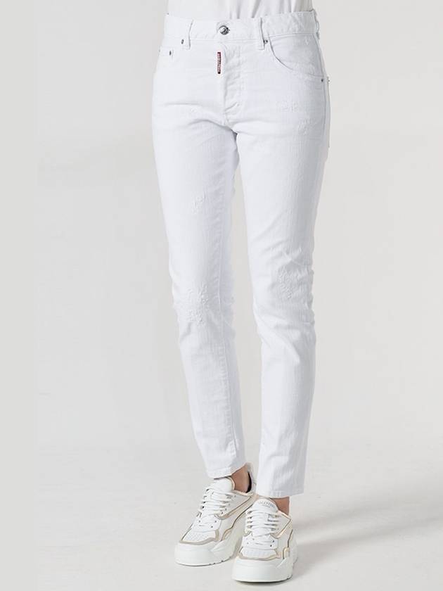 Dyed Skinny Dan Jeans White - DSQUARED2 - BALAAN 2