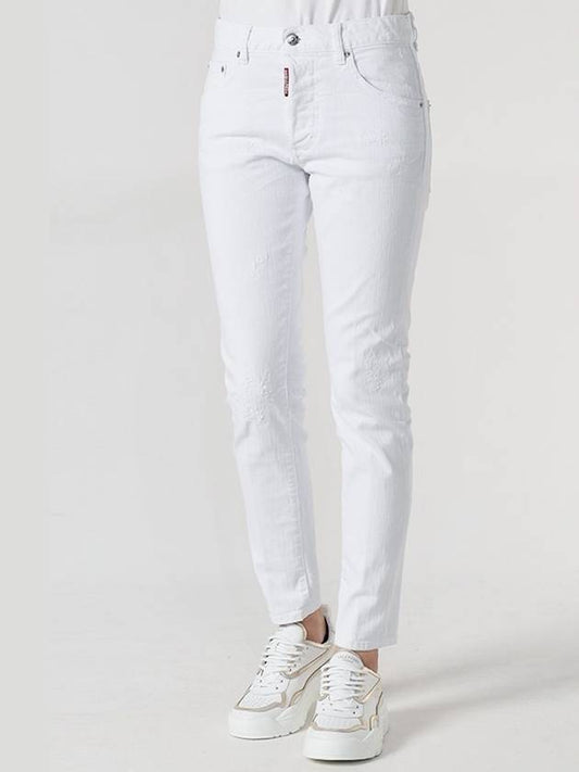 Dyed Skinny Dan Jeans White - DSQUARED2 - BALAAN 2