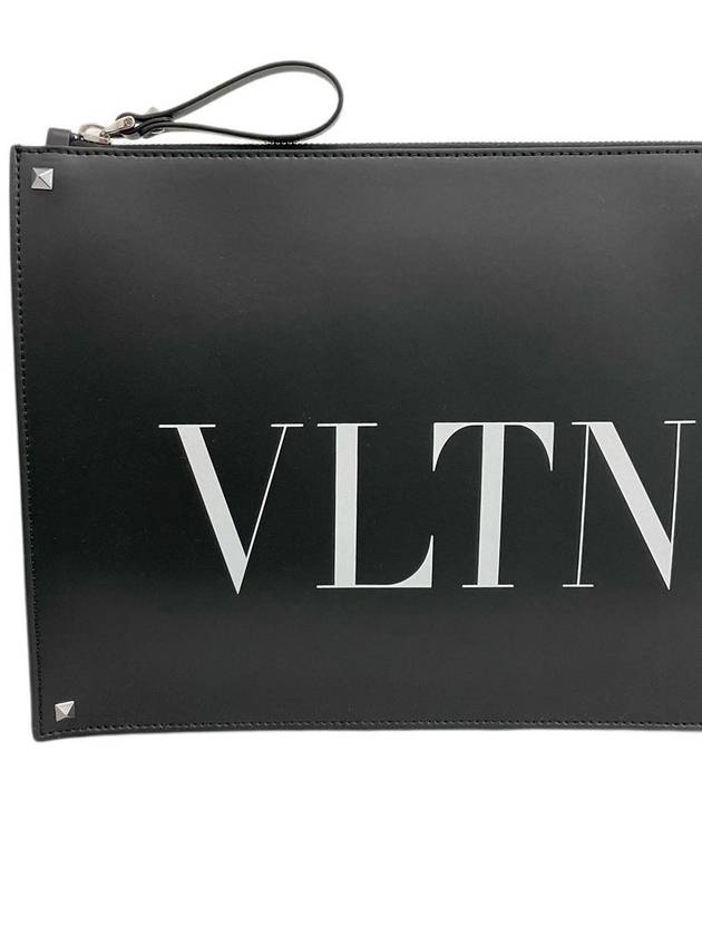 OffSeason Discount Unisex VLTN Logo Print Leather Rockstud Pochette Clutch 1Y2B0692WJW - VALENTINO - BALAAN 2