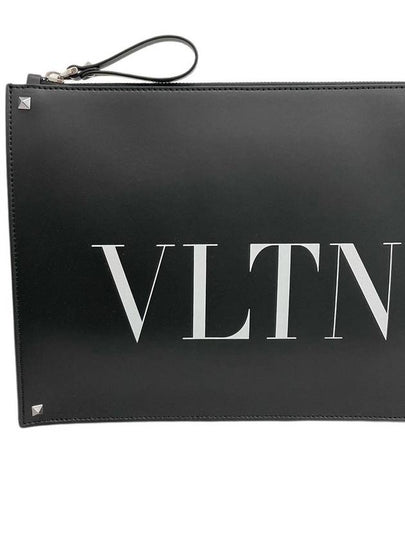 OffSeason Discount Unisex VLTN Logo Print Leather Rockstud Pochette Clutch 1Y2B0692WJW - VALENTINO - BALAAN 2