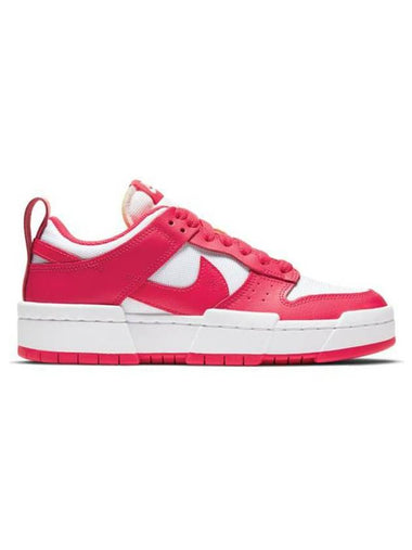 Women's Dunk Low Top Sneakers Disrupt Siren Red - NIKE - BALAAN 1