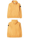 Wappen Patch Cotton Fleece Hoodie Orange - STONE ISLAND - BALAAN 5