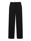 Waist Buckle Strap Straight Pants Black - BALENCIAGA - BALAAN 2