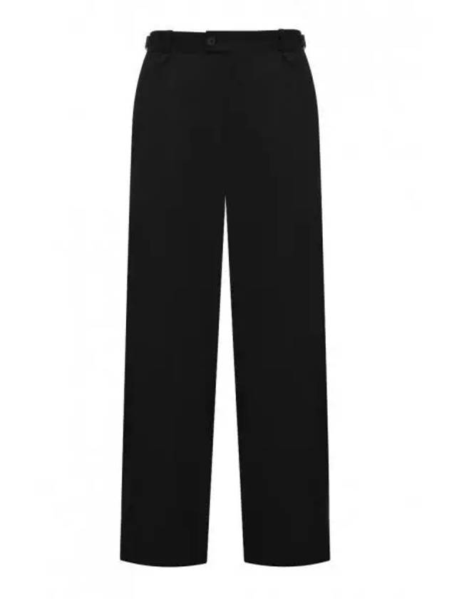 Waist Buckle Strap Straight Pants Black - BALENCIAGA - BALAAN 2