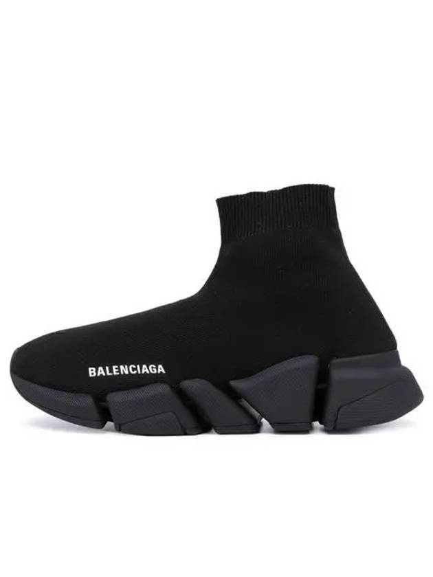 Speed ​​2.0 High Top Sneakers Shiny Black - BALENCIAGA - BALAAN 2