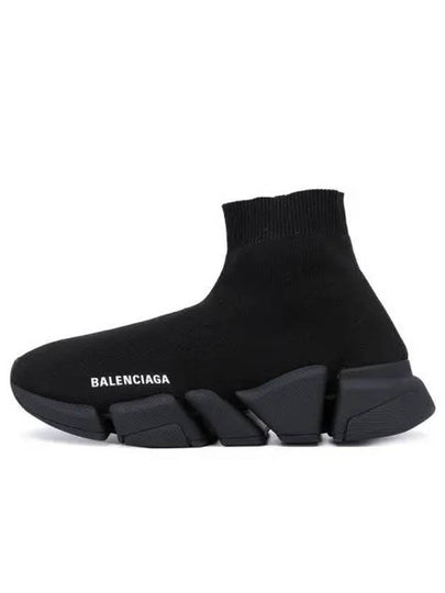 Speed ​​2.0 High Top Sneakers Shiny Black - BALENCIAGA - BALAAN 2