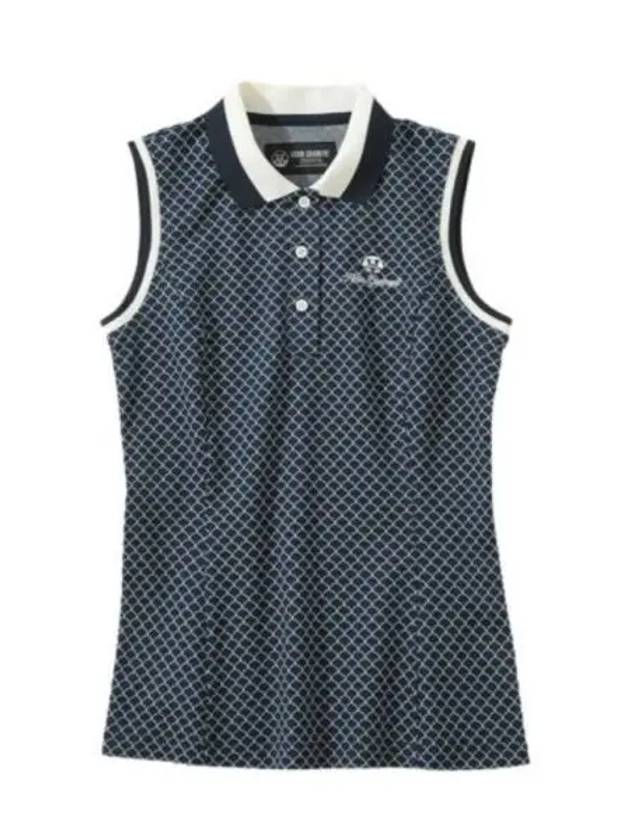 Golf Wear Women s Sleeveless T Shirt HHW 2A AP51 NAVY - HORN GARMENT - BALAAN 1