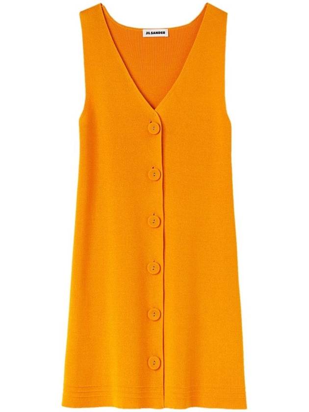 V-neck knit mini dress J02CT0328J15391 - JIL SANDER - BALAAN 1