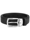 Pin Buckle 30mm Leather Belt Black - MONTBLANC - BALAAN 3