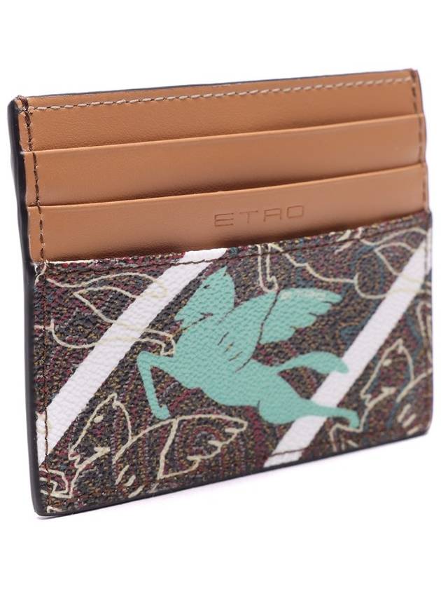 Pegasus Paisley Card Wallet Brown - ETRO - BALAAN 4