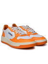 Women's Medalist Bi-Color Low-Top Sneakers Orange - AUTRY - BALAAN 3