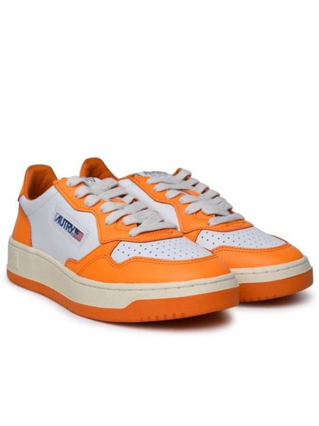 Women's Medalist Bi-Color Low-Top Sneakers Orange - AUTRY - BALAAN 3