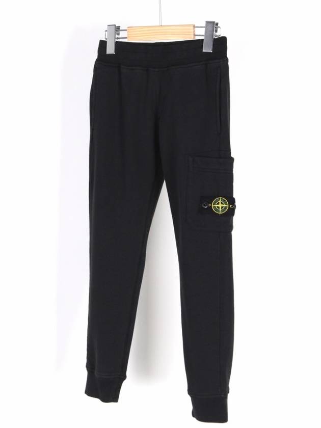 Kids Compass Logo Patch Training Jogger Track Pants Black - STONE ISLAND - BALAAN 2