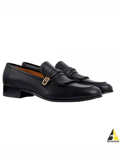 Mirror G Leather Loafers Black - GUCCI - BALAAN 2