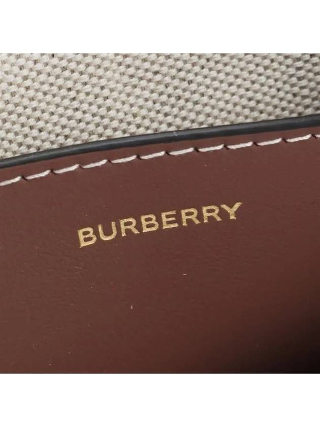 Pocket Logo Canvas Cross Bag Brown - BURBERRY - BALAAN 7