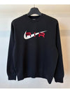 Sweatshirt FN7692 012 Black MENS M L Euro Fit - NIKE - BALAAN 6