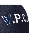 VPC Velvet Logo Denim Ball Cap Navy - A.P.C. - BALAAN 6