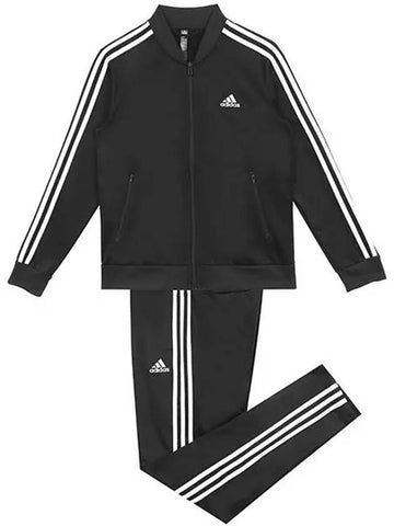 Women's Essentials 3 Stripes Tracksuit Black - ADIDAS - BALAAN 1