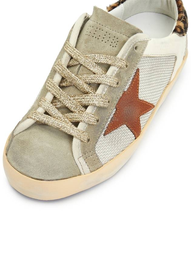 Superstar Leopard Tab Low Top Sneakers Beige - GOLDEN GOOSE - BALAAN 9