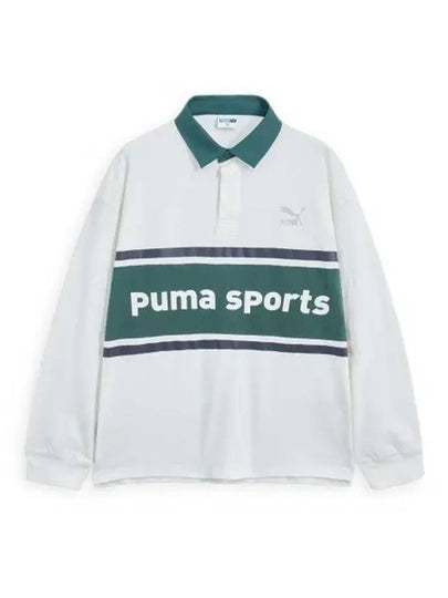 Team Long Sleeve Polo Shirt White - PUMA - BALAAN 2