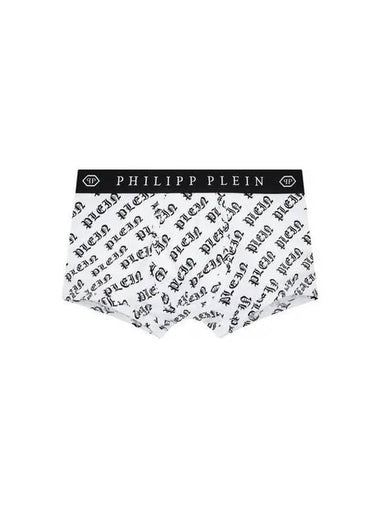 Men's Gothic Logo Pattern Drose White 271888 - PHILIPP PLEIN - BALAAN 1